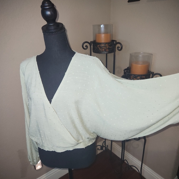 American Threads Tops - American Threads Sage‎ Wrap Top